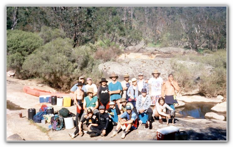FJ and the CISWA Crew on the great canoe trip of Oct 1995 3